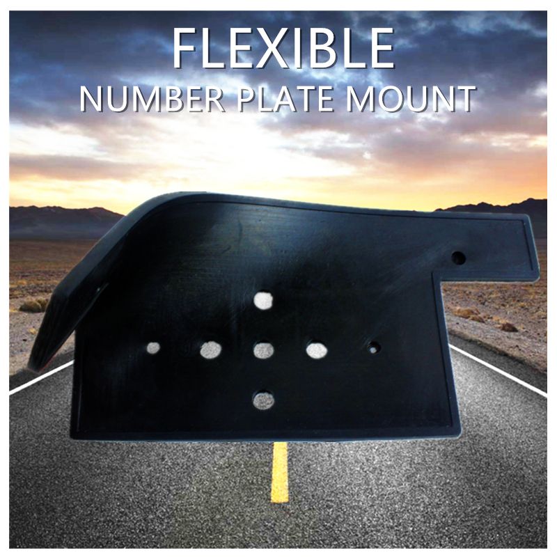 2 X FLEXIBLE NUMBER PLATE MOUNT TRAILER LICENCE PLATE MOUNT TRAILER